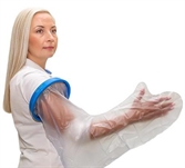 Cliquez sur l’image pour voir les détails du produit :Protecteur de plâtre de douche pour l'entiereté du bras