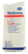 Cliquez sur l’image pour voir les détails du produit :Compresses Medicomp® non stériles 4 plis, 5x5cm (100)